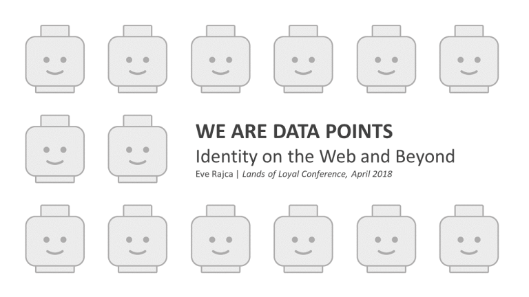 We are data points